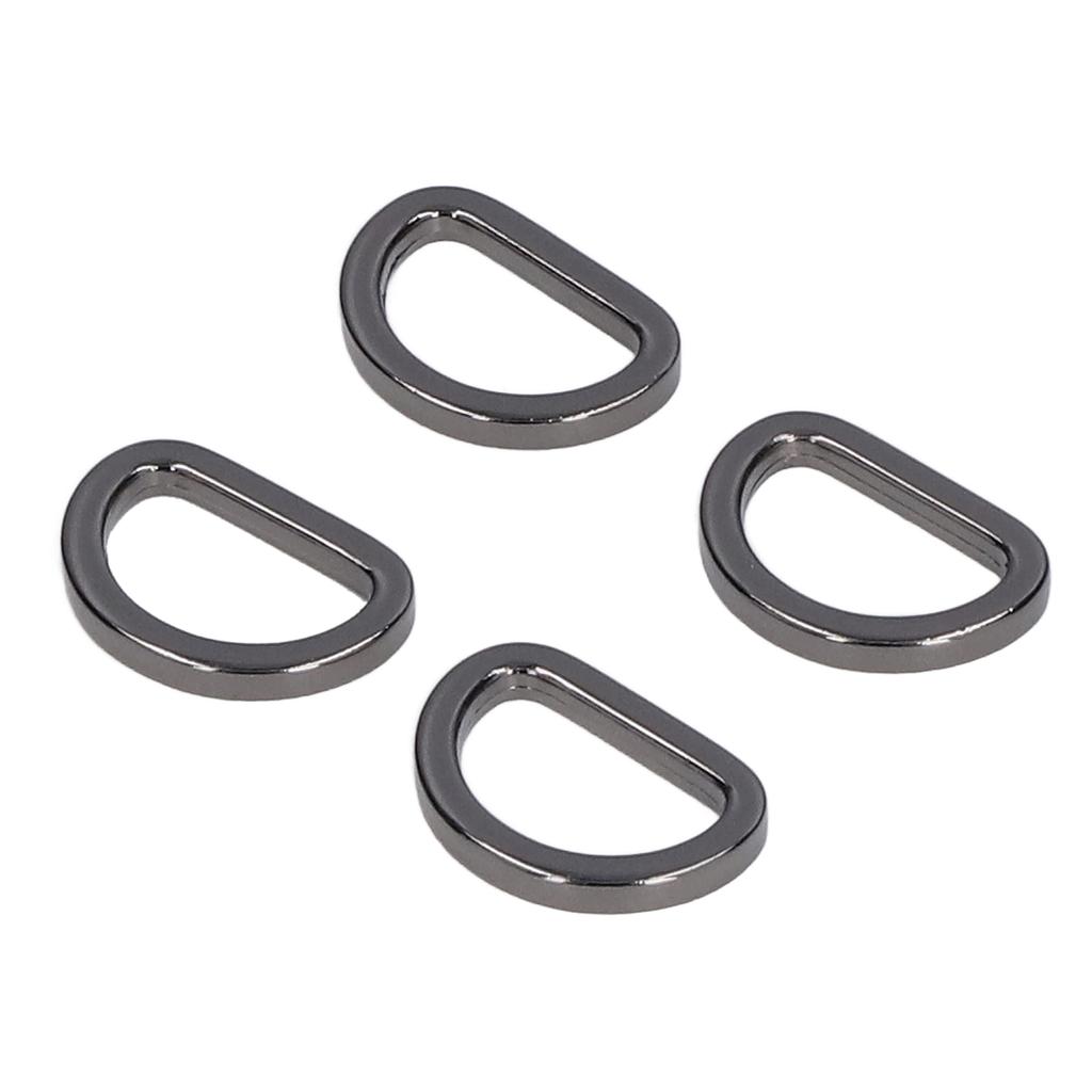10pcs D Rings Glossy Comfortable Small Compact Decorative Bag Buckles for Crafts