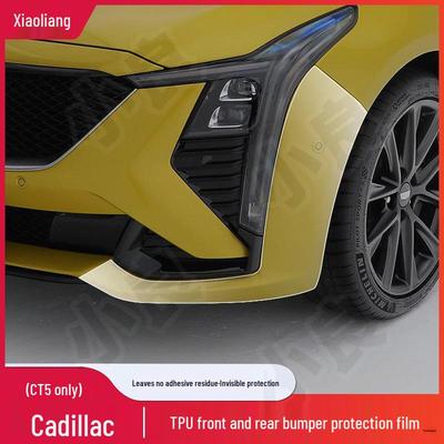Cadillac CT5 Vorgeschnittene TPU Lackschutzfolie für Stoßstangen vorne & hinten - Transparent & Kratzfest