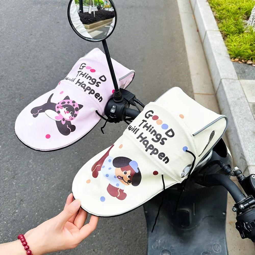 Sun Protection Electric Vehicle Grip Muffs 3D Design Scooter Sunshade Cover  Motorcycle