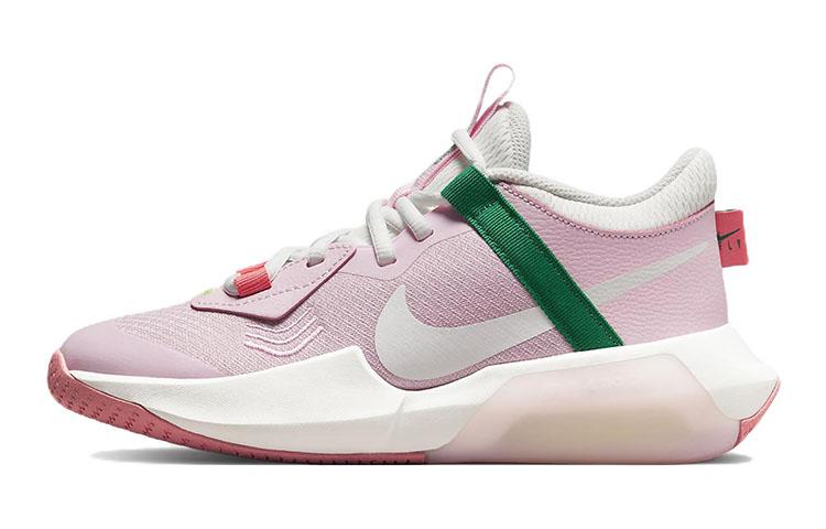 

Nike Slip Resistant Abrasion Resistant Mid top Children s Basketball Shoes Pink White DC5216-602 36