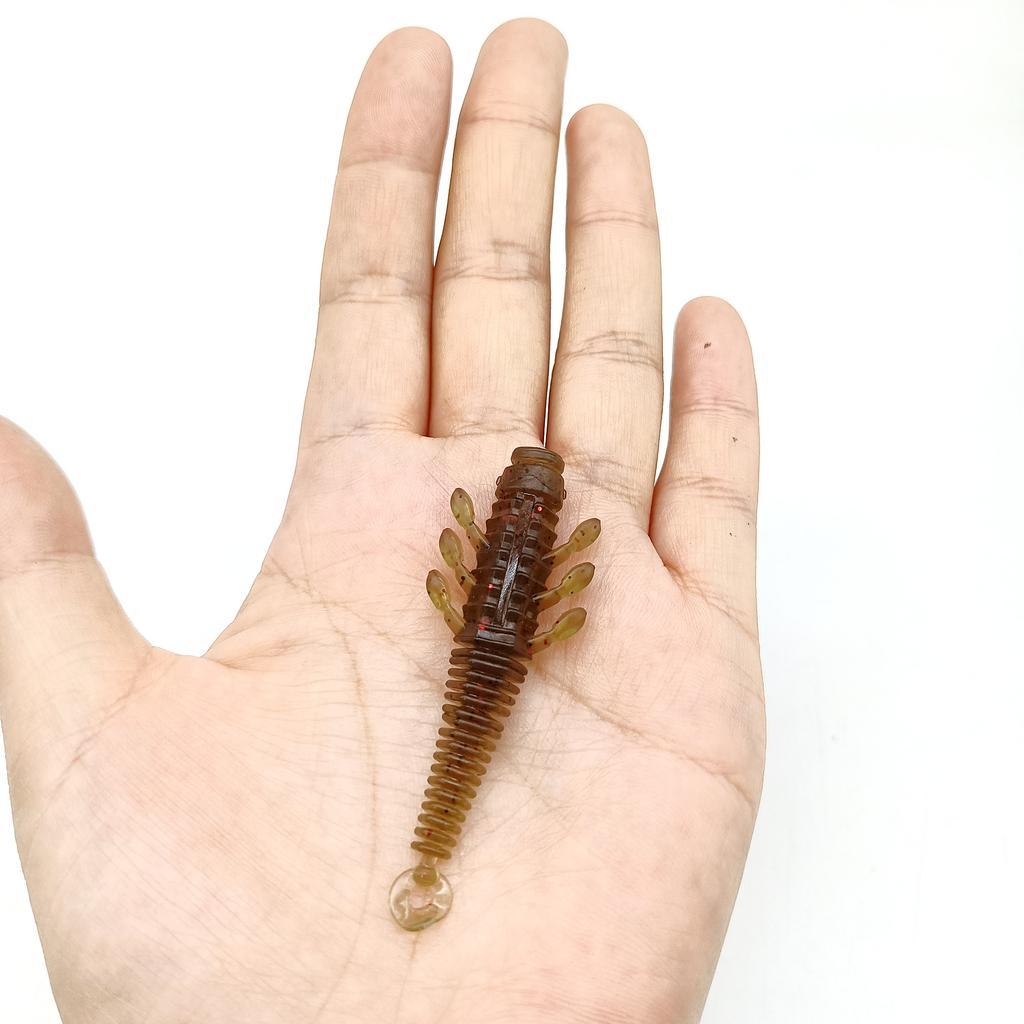 DUODUOYU 8PCS New TPE Soft Fishing Lures 2.1g/60mm Wobblers Iscas Artificial Silicone Wobblers For Pike Swimbait Jigging Lure