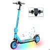 RCB R12 MAX Elektroroller Kinder 7 Zoll, 220W, 25,2V 5,2Ah, 15 km, 18 km/h, 3 verstellbare Höhen, Blau
