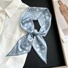 French retro polka dot long silk scarf women's spring and summer fashion temperament versatile high-end scarf headband streamer belt