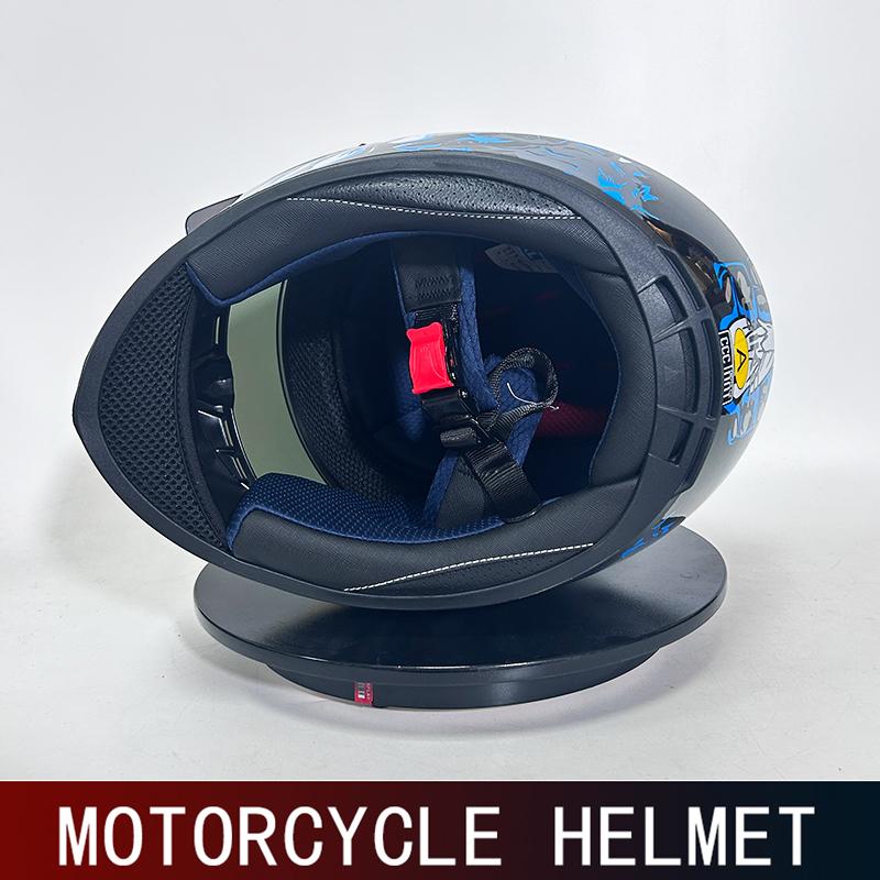 DOT men's motorcycle helmet full helmet sunshade retro arcade car full helmet four seasons winter warm racing kart helmet