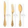 12Pcs 18/8 Stainless Steel Royal Cutlery Set Shiny Gold Dinnerware Tableware Knives Forks Spoons Western Dinner Set