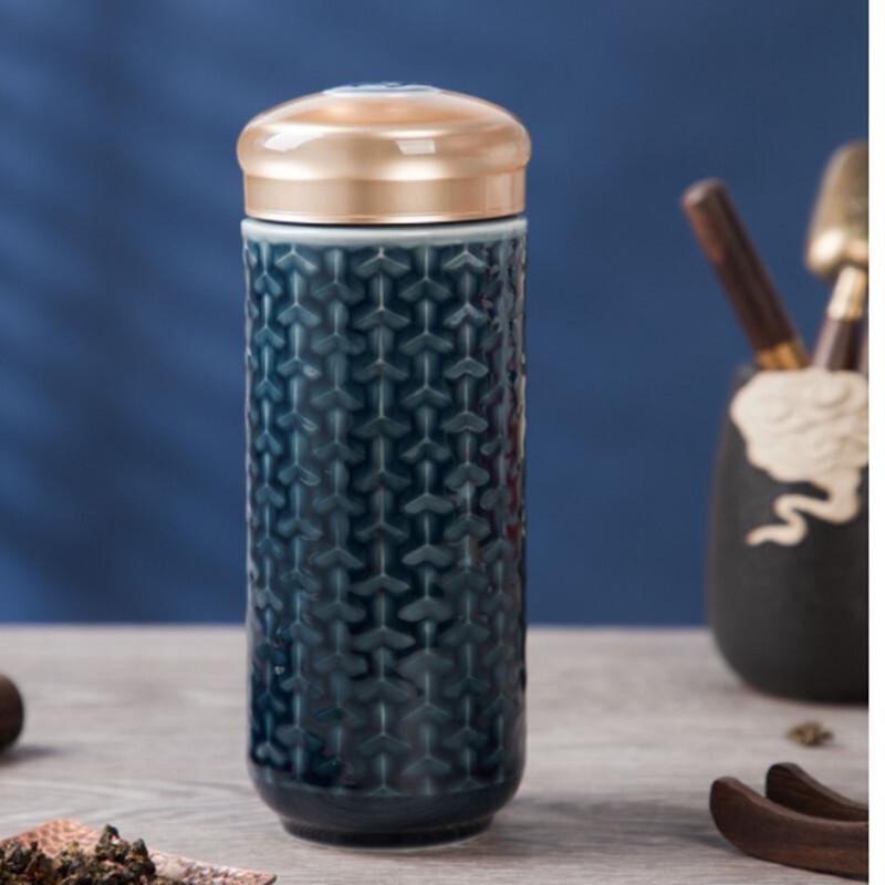 Gantangxuan Han-Tang Style 330ml Ceramic Travel Mug
