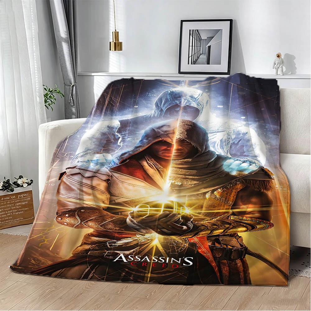 A-Assassins C-Creed Classic Game Flannel Blanket Soft Throw Blanket Art For Home Decor Bedroom Bed Sofa Picnic Fans Gifts
