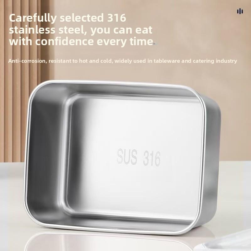 Rechteckiger Gewürzbehälter mit Deckel und Dichtung für den gewerblichen Gebrauch