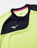 Mizuno Training Wear Short Medium T-Shirt, Sleeve, Moisture-Wicking, Quick-Drying, 32MAA120, Neolime,