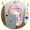 Cute Bear Schoolbag Female Junior High School Student New Backpack Sweet Versatile Backpack Female