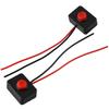 2pcs switch 12V Mini Momentary Switch 24V Car Modification Push Button Surface Mount Easy to Install Switch With Adhesive Car