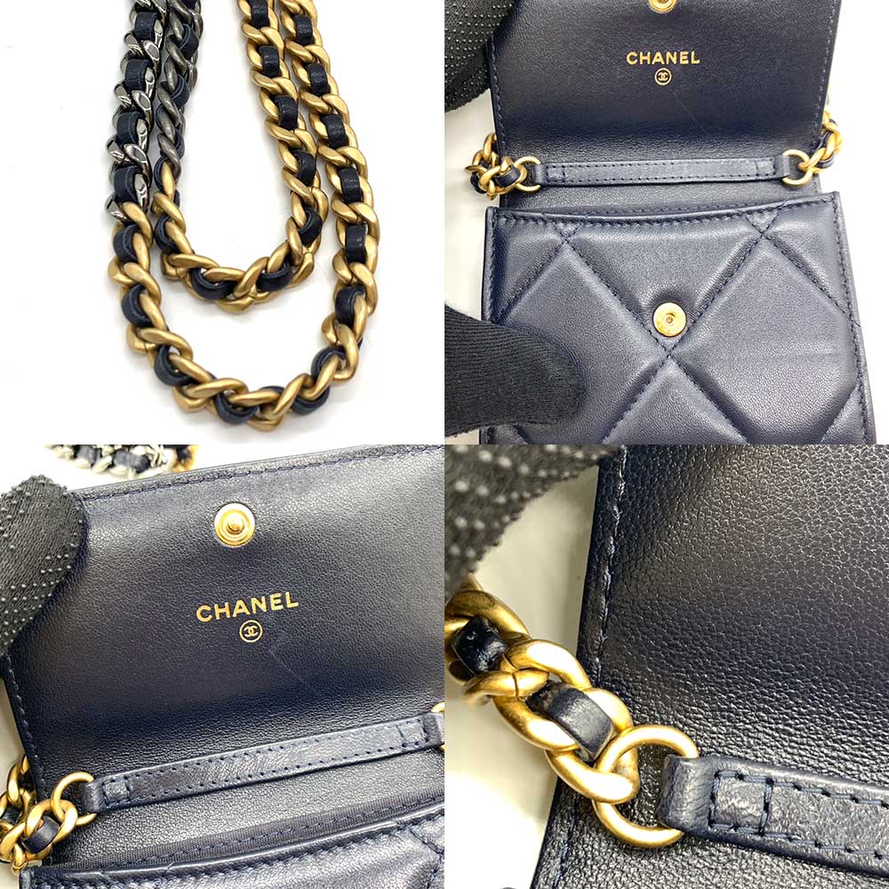 Used CHANEL chanel 19Wallet Chain leather Women