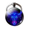 Key Chain 12 Constellation Zodiac Sign Pendant Double Face Keyring Key Holder