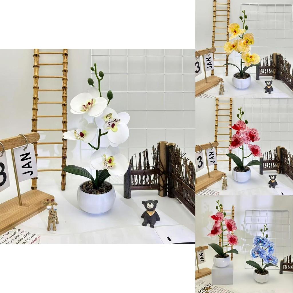 Butterfly Orchid 3d Print Faux Flower Desk Decor For Home Office And Wedding