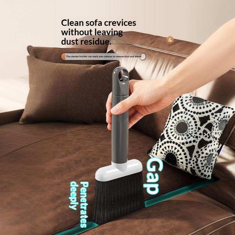 Handheld Soft Bristle Dusting Brush Multi-functional Gap Cleaning Tool with Hanging Hole for Window Sill Baseboard Drawer Track Cleaning