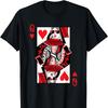 Classic Black Queen of Hearts TShirt Adult Short Sleeve High Quality Cotton Crewneck Tops Tee Shirt Shor Allmatch Streetwear