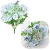 Chrysanthemum Roses Artificial Flower Bouquet for Vase Composition 32 Cm - Blue