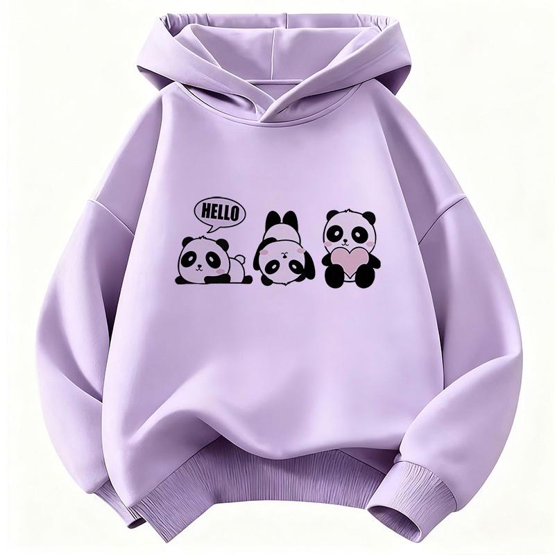 Adorabile Felpa con Cappuccio Divertente Panda per Bambini Felpa con Cappuccio per Ragazzi Ragazze Felpe Casual Abbigliamento