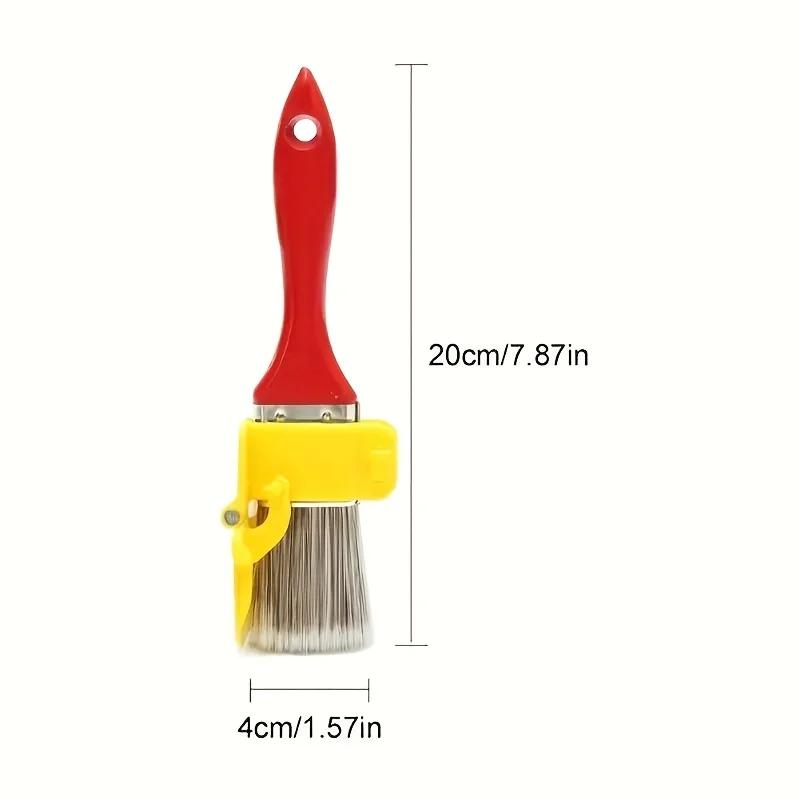 1pc Blue Imitation Wool Paint Brush, Latex Paint Trim Edge Color Separator, for Living Room,Outdoor, Bathroom,Kitchen Cleaning