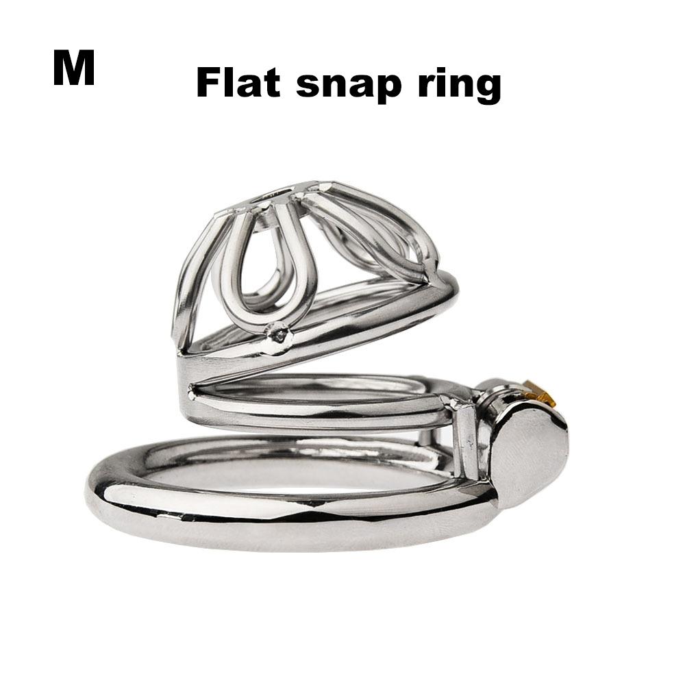 Latest Design Stainless Steel Male Chastity Device Cock Cage with Arc Penis Ring Sex Toys for Men Urethral Lock Adult Game Toy