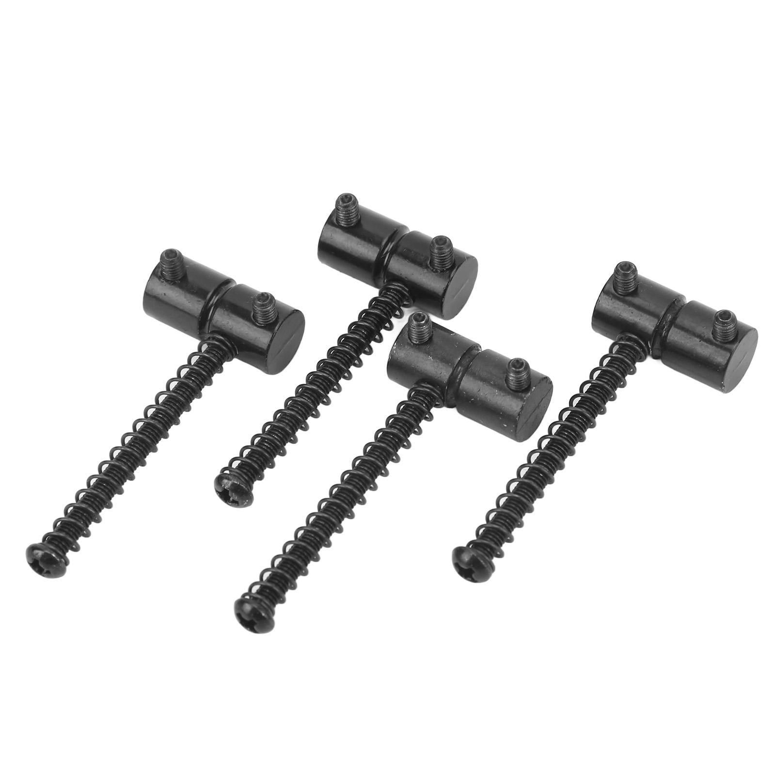 

4шт металлический бридж-седло для электрогитары 4 струны бас замена давления седла черный