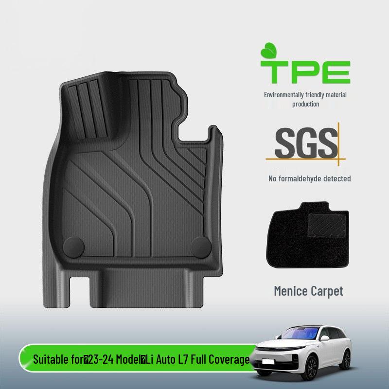 Full Coverage TPE Floor Mats for 2023-2024 Li Auto L7, 2nd Gen Upgrade