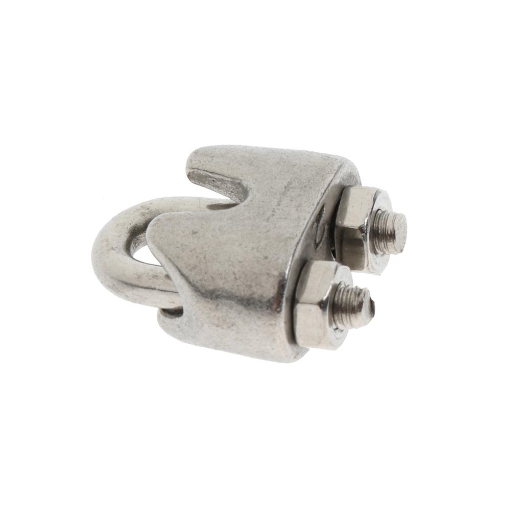 304 Stainless Steel M3//M5/M6 Bolt Saddle Clip Clamps Rope Clips 2mm /3mm /4mm /5mm /6mm /8mm
