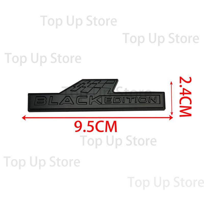 NEW Car Accessory 3D Metal Black Edition Car Emblem Rear Trunk Badge Fender Sticker Body Decal