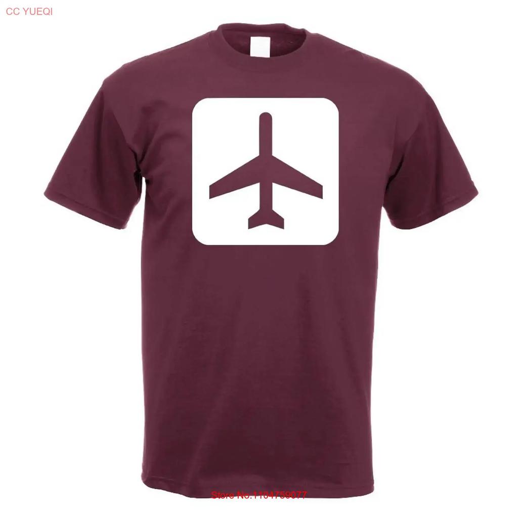 Mens Airport Pictograms T Shirt Design vintage Washed Breathable Versatile Soft graphic Casual designer clothes homme Unisex