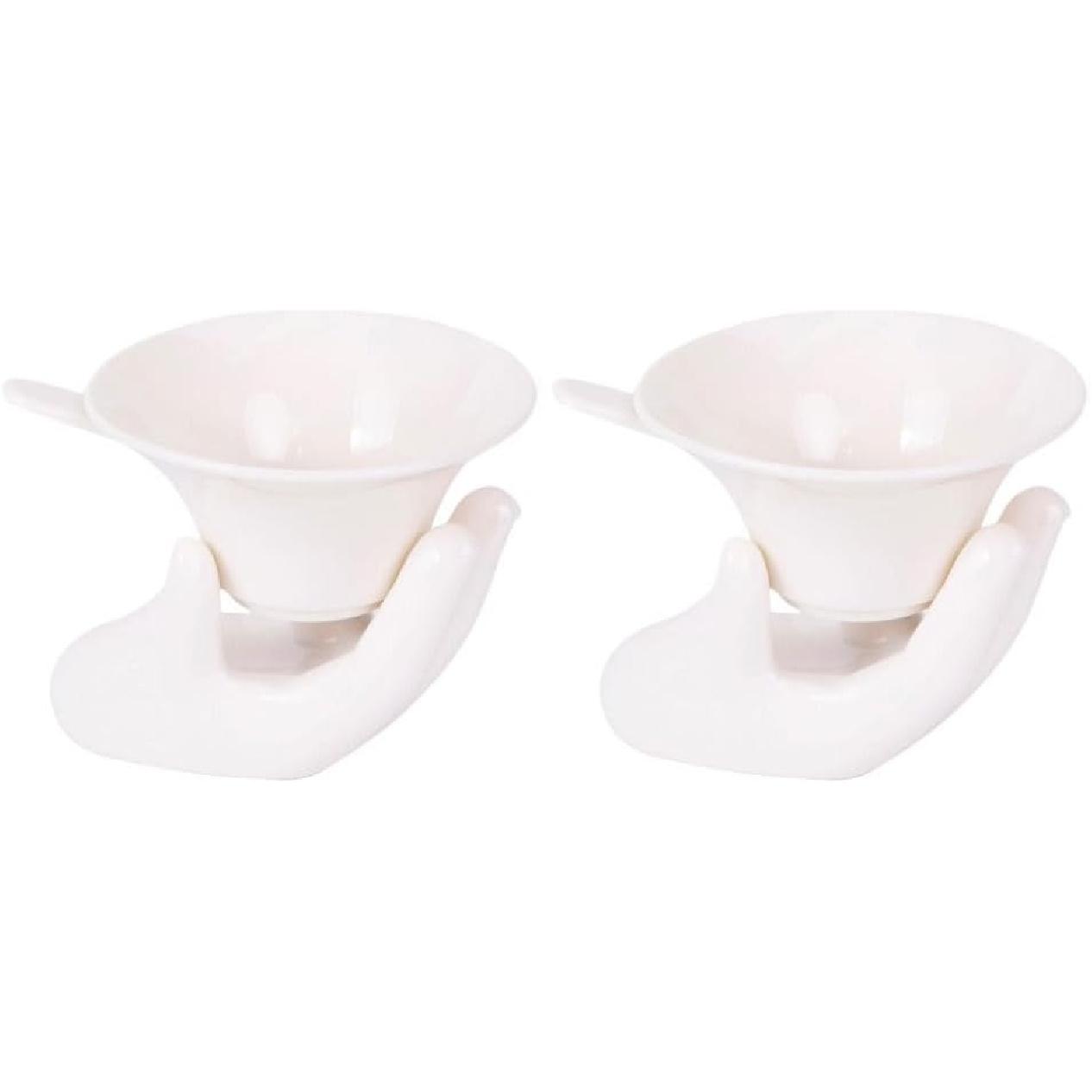 2 Sets Ceramic Tea Strainer Kung Fu Tea Filter Creative Tea Infuser Filter Home Tea Strainer Chinese Tea Infuser Ceramic Tea Filter Tea Leaker Milk