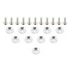 20 Pcs Car Billet Aluminum Bumper Washer Stainless Steel Screws Engine Kit Billet Aluminum Stainless Steel Screws Car Auto Guard