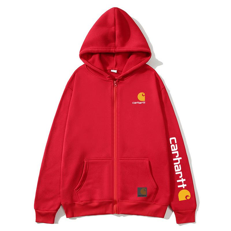 Carhartt Print Reißverschluss Hoodie für Damen & Herren: Trendige Herbst-/Winter-Oberbekleidung