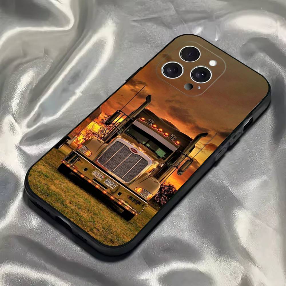 Cool H-Heavy Truck Car Phone Case For iPhone 16,15,14,13,12,11,Pro,Max,Plus,X,XS,SE4,E,Mini,Soft Black Case