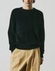 Meleugo Fuzzy Round Neck Knit [Black]