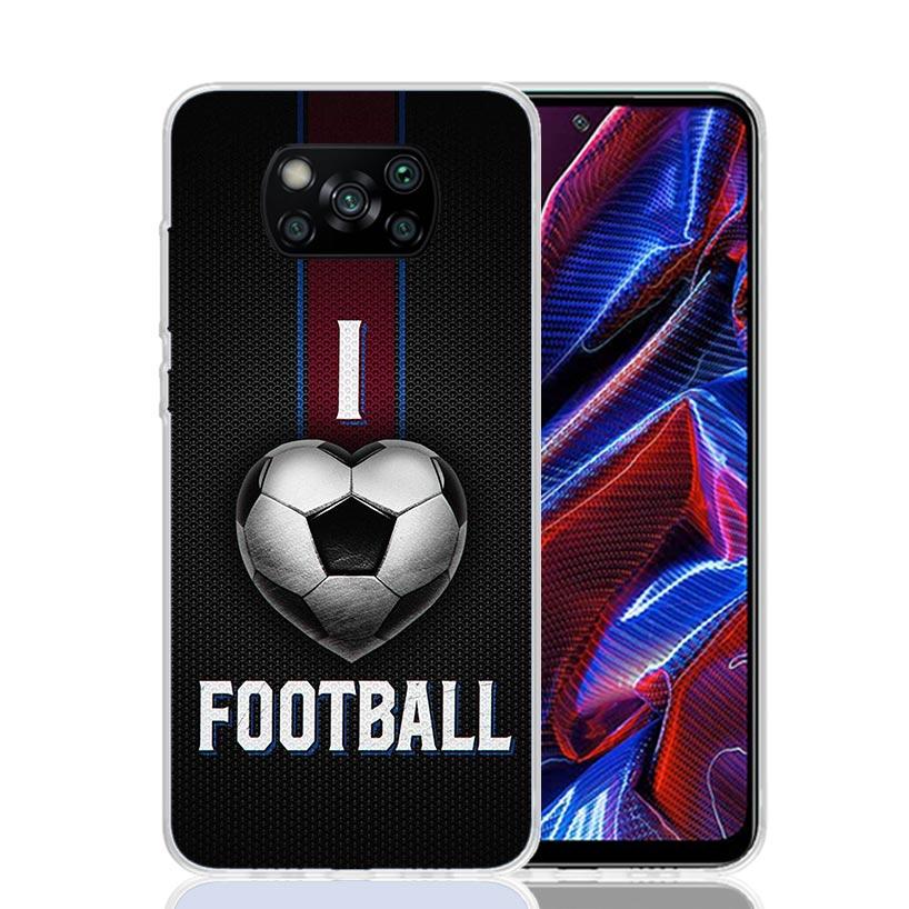 

Football Soccer Ball Design Case Phone Cover for Xiaomi Redmi Note 10 9 9S 8 8T 7 5 Pro Mi 12T 11T 10T 9T 12 11 Lite A3 A2 Trend Redmi Note 8