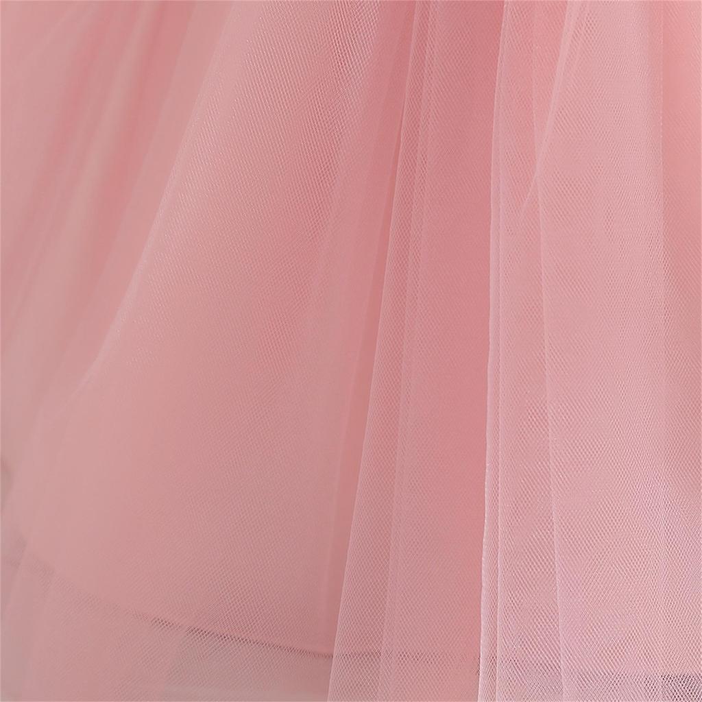 Weißes bauschiges Tüll-Prinzessinnenkleid für Mädchen - Einjähriges Abend- und Bühnenoutfit