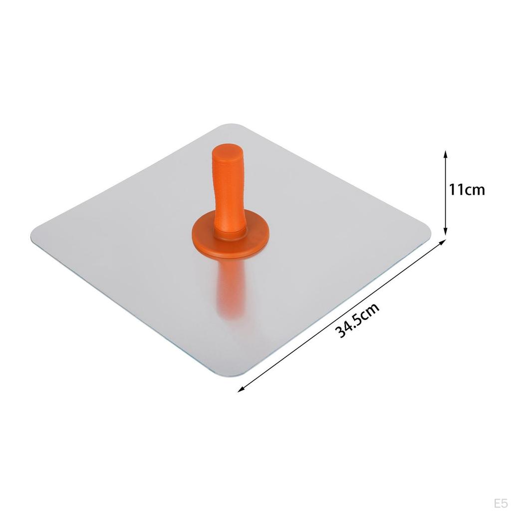 Aluminum Plaster Mortar Board Holder Round Corner Easy To Hold with Comfort Grip Plastering Tool for