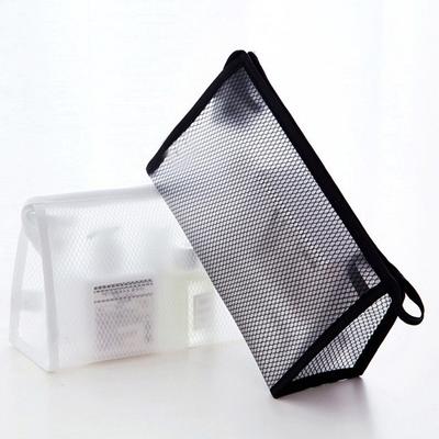 1Pc Mesh Travel Cosmetic Bag Cosmetic Case Makeup Bag Toiletry Organizer