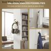 2PCS Zinc Alloy Curtain Holdbacks Metal Wall Tie Back Hooks Durable Hanger Holder for Window Living Room Bedroom Easy Install