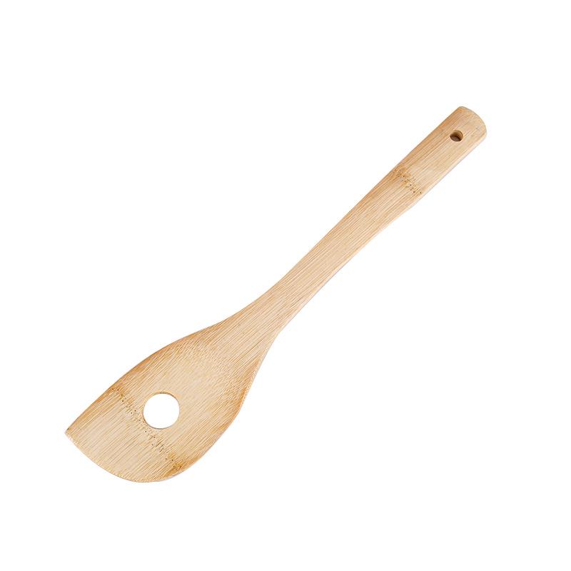 

Alishan Non-stick Cookware Set: Bamboo Spatula, Spoon and Stir-frying Utensils with Laser Engraved Logo