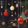 Waterproof Christmas Window Sticker Christmas Balls Holiday Window Decor  Glass Doors