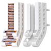 Battery Storage Organizer Wall Mount AA & AAA Combo Battery Dispenser Container Battery Keeper Holder for 10 AAA & 10 AA Battery