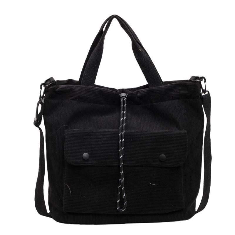 

Fashion drawstring bundle handbag 2025 new solid color simple shoulder bag large capacity casual women s messenger bag one size fits all чёрный