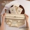 Girls Spring and Autumn Pure Cotton Floral Antibacterial Extended Package Hip Angle Underwear