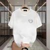 Trendy Brand Short-Sleeved Pure Cotton Men'S Printed T-Shirt Trendy Men'S And Women'S Versatile Round Neck T-Shirt Men'S