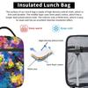 Colorful Graffiti Splashing Insulated Lunch Bag for Kids School Cooler Thermal Food Box Tote Leakproof Lunch Boxes Container