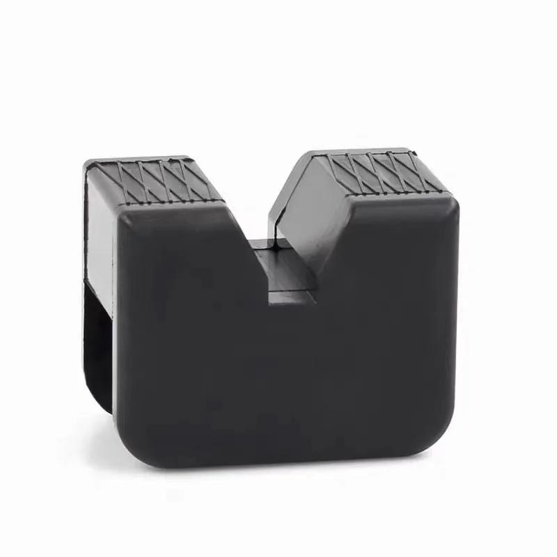 

Подставка для домкрата для автомобиля Резиновые накладки Черная резиновая прорезная накладка для напольного домкрата Адаптер для направляющей рамы Универсальная резиновая накладка Кронштейн-амортизатор чёрный