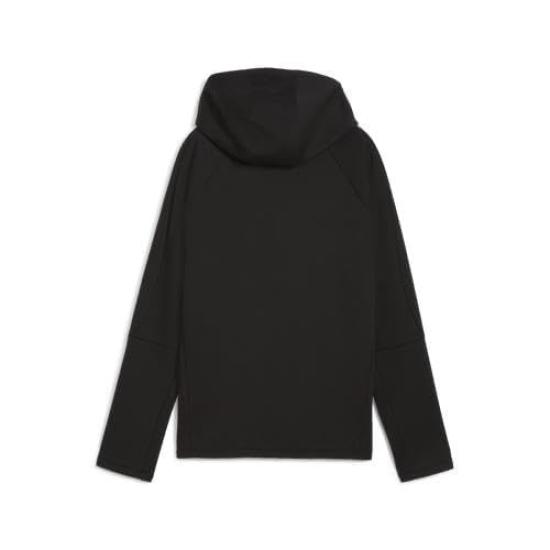 PUMA EVOSTRIPE Warm Hooded Black Jacket, Windproof, Fleece-Lined, Women's, 684217, Fall/Winter 2024, (01)