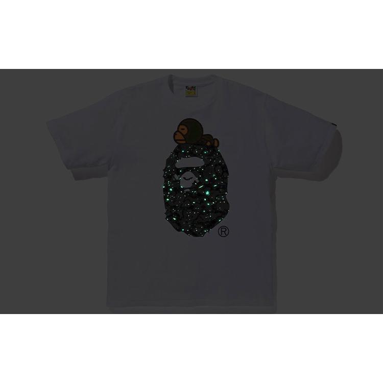 Bape Space Camo Milo On Big Ape Tee 1F30-110-008