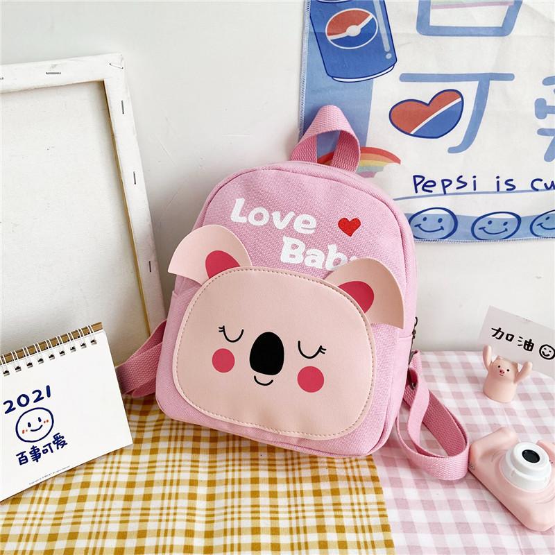 Stylish Breathable Durable Cartoon Animal Canvas Backpack For Toddlers